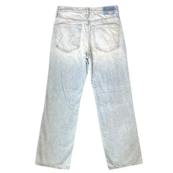 Mother Superior Mid Rise Rambler Zip Flood Jeans Ripped Off Size 27 - Picture 7 of 11